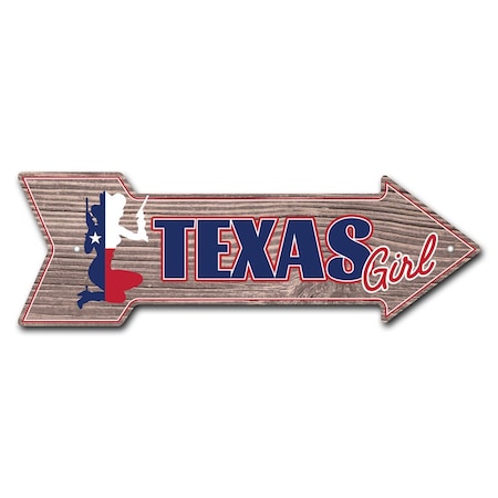 Texas Girl Arrow Sign Funny Home Decor 30in Wide